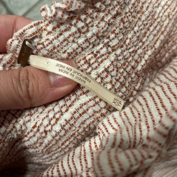 Free People Strapless Midi Stripped Dress Size XS - Picture 7 of 8